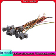 Stock-10 Pcs 616E 4P4C RJ9 Female Telephone Connector Adapter w 4 Wires 8cm