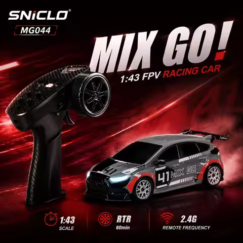 1/43 Sniclo MG044 Mini FPV Drift RC Car 4WD Dual Mode Full Proportional Control 6DOF Gyro Desktop Co
