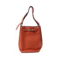 HERMES Togo皮革So Kelly 26銀扣肩背袋Capucine