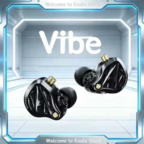KZ-Vibe X Headphones HIFI Dynamic Wired Headset Ergonomics HM Curve Tuning Customized Headphones Gif