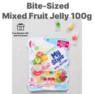 My Style Bite-Sized Fruit Jelly 100g Mixed Flavor Individually wrapped jellies inside  Imported from