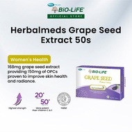 BiO-LiFE Herbalmeds Grape Seed 50 tablets (EXPIRY DATE OCT 2026)