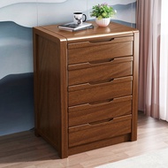 Solid Wood Storage Cabinet Set2I Chinese Style Walnut New Chinese Five-Drawer Chest Bedroom Wholesal