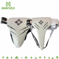 YUEJI Groin Guard, Polyester Cloth Thickening Groin Cup, Protective PU Leather Groin Protection Gear