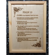 Psalm 23 Frame Wood Christian Christmas Gift Birthday Decor Wall Art Table Bible Verse Devotion Engr