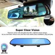 Car DVR Dash Camera 170° Wide Angle Lens Video Recorder Rearview Mirror Dash Cam Front Cam Driving R