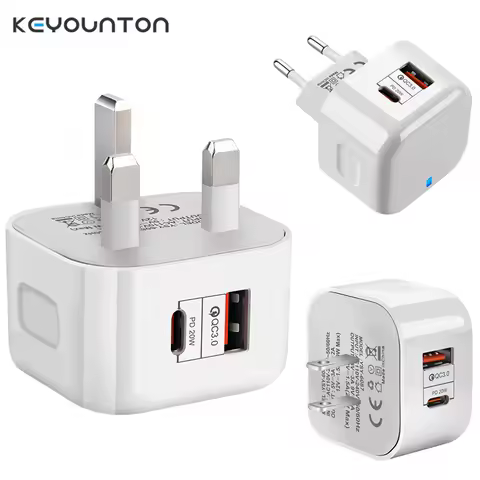 USB C Charger 20W PD Fast Charge QC3.0 QC4.0 For Macbook Pro iPhone12 Samsung S20 Huawei P40 P30 Pro