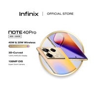 Infinix Note 40 Pro 5G Smartphone  256GB+8GB(UP TO 16GB) MediaTek DIMENSITY 7020 45W Fast Charge + 2