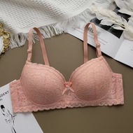 Push Up Bra Small Size 34-40A B Cup Wired Thick Foam Bra Student Girl inner wear Lace Bra