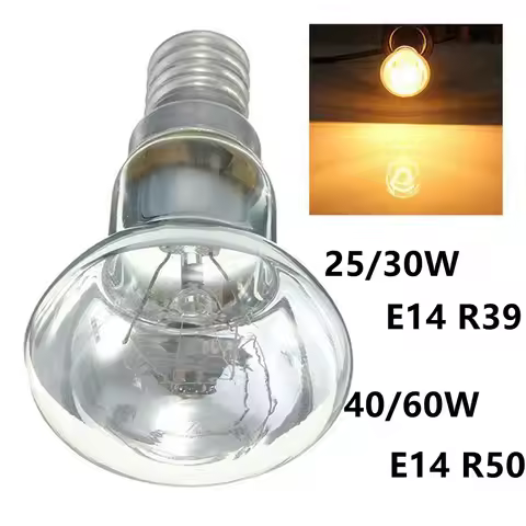 SES E14 R39 25W 30W E14 R50 40W 60W Replacement Lava Lamp Spotlight Screw In Reflector Bulbs Spot Li