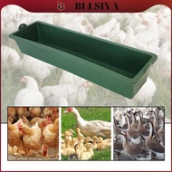 [Blesiya] Durable Plastic Chicken Coop Feeder Feed Trough Multi Animal Tray for Poultry Ducks Geese 