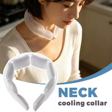 Portable Neck Cooler PCM Ice Neck Ring for Summer Outdoor Running Gardening Long Lasting Cooling No 