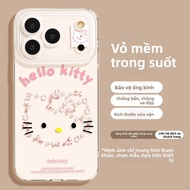 YOUSIDUN | Ốp Lưng Trong Suốt Hello Kitty Có Dây Đeo Cho iPhone 17
