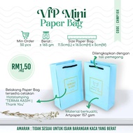 𝗛𝘂𝗺𝗮𝗶𝗿𝗮𝗴𝗶𝗳𝘁 𝗗.𝗜.𝗬 | Vip Mini Paper Bag  | 165gm | Paperbag Doorgift | Door Gift Kahwin Murah Box Borong Viral l Cenderam