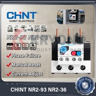 CHINT NR2-93 NR2-36 Thermal Overload Relay 3 Phase Adjustable Motor Protection Switch CJX2 Contactor