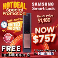 SHP-DP738 Bluetooth Samsung Digital Door Lock (FREE INSTALLATION)