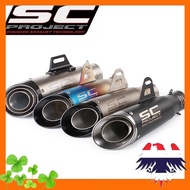 [FAST DELIVERY] 51mm Canister SC Project Exhaust Muffler With Clamp For xrm 110 click 125i tmx 155