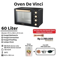 Signora De Vinci 60 liter Oven + BONUS (OUTSIDE THE CITY ONLY)