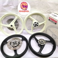 Sport Rim Enkei 3 batang Y15ZR/ Y15Z/Y15 3L 160/215 warna susu putih, hitam mati  MILK WHITE  BLACK