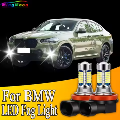 2pcs 81LED Fog Light Lamp Blub H11 Canbus Error Free For BMW X1 F48 X2 F39 X4 F26 X5 F15 F85 X6 F16 