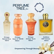 Vanilla Amber Perfume | Zimaya Ramsh Diva l Anhaar Dune l Swar Al Dahab l Goddess Intense EDP l Orig
