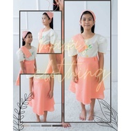 KIMONA AT SAYA PEACH FOR KIDS BUWAN NG WIKA COSTUME
