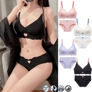 Women Seamless Bras Japanese SUJI bra set Peach Heart  Wireless Undies Push Up Bra Jelly Underwear Sexy Lingerie