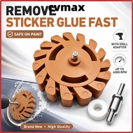 CVMAX Decal Eraser Wheel, Rubber Eraser Wheel Soft Wheel Car Adhesive Remover,  20mm Sticker Remover