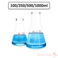 Glass Conical Flask Erlenmeyer Flask 100-1000ML for Lab Chemical Equipment