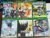 Xbox One 遊戲6隻（三國無雙7 Empires, Dying Light, 龍珠，Fighter Within,  Minecraft, Star Wars) (不散賣）