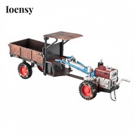 [Ioensy] Industrial Tractor Retro Alloy Toy Tractor 4x4 with Movable Parts for Childrens Playroom De