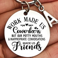 Coworker Appreciation Keychain for Colleague Retirement Goodbye Appreciation Keychain Work Friend Le
