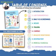 [WillBeRedM] New To ICU 2.0 New Features: Critical Care Visual Guide Nurse Book Nursing Picture Book