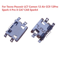5-50Pcs Dock Micro Plug USB Charging Charger Pin Dock Port Connector For Tecno Power LC7 Camon 12 Ai