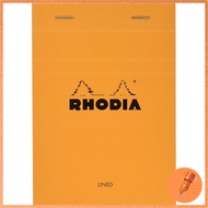 [Set of 2] Rhodia Notebook No. 13 (A6) 80 sheets, ruled, perforated pages, Orange RHODIA cf13600