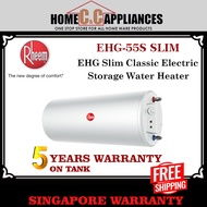 Rheem water heater EHG-55S Slim Electric storage heater | 55L | 5 years warranty on tank | Free Delivery |