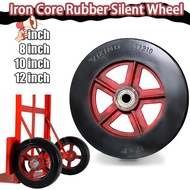 [FAST] 6/8/10/12 Inches Push Cart Rubber Wheel Heavy Duty Wheel Handtruck