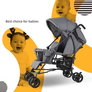 Twin Baby Stroller Double Stroller Pram Umbrella Twin Stroller Five-Point Safety Belt, Adjustable Awning
