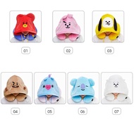 MATA BT21 Hoodie Neck Set + Eye Mask BT21 Neck Pillow/ BT21 Neck Pillow/ KPop Neck Pillow/