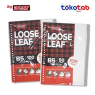 Tokotab - Loose Leaf Binder Paper BIGBOSS B5 A5 Lines White ColorPOLOS B5 Paper