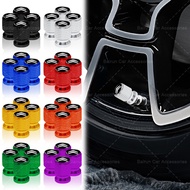 4pcs Aluminum Car Tire Anti-leak Cap Car Wheel Valve Cap for Citroen C1 C2 C3 C4 C5 C6 C8 C4L DS3 DS