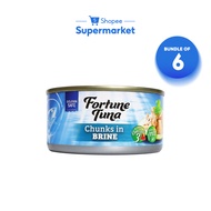 [Bundle of 6] Fortune Tuna Chunks In Brine (170g)