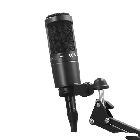 AT2020 microphone wired condenser microphone anchor recording conference large shock film Project/Ho