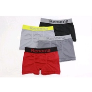 Ready Stock Premium renoma Man Fierce Boxer Briefs Outside Inner Size 45kg - 100kg