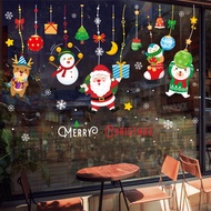 2025 Christmas Decoration DIY Window Sticker No Glue Traces Xmas Tree Gift for Kids Room Mall Store 