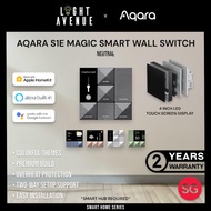 AQARA S1E LED Display Touchscreen Smart Wall Switch Neutral Smart Life Voice-Controlled Devices