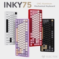ElecFox INKY 75 Aluminum Full Build Mechanical Keyboard 75% Layout Wired Wireless Mode RGB Keyboard