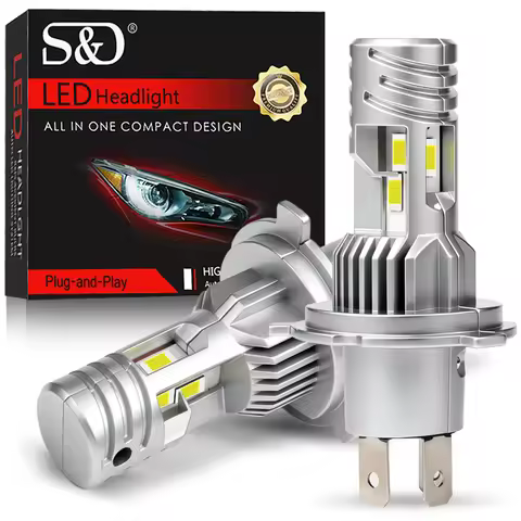 S&D H4 LED Headlight 150W 30000LM Car LED Light Canbus Bulbs 30 CSP High Low Auto Lamps for Car Driv