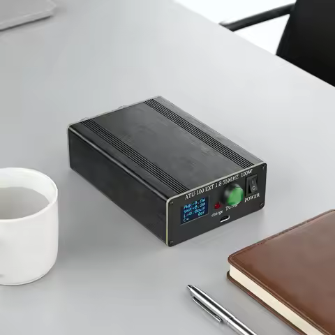 ATU-100 Pro+ Multi-Function Antennas Tuners 1.8-55MHz Portable HF Antenna Tuner 0.96 Inch Display Tu