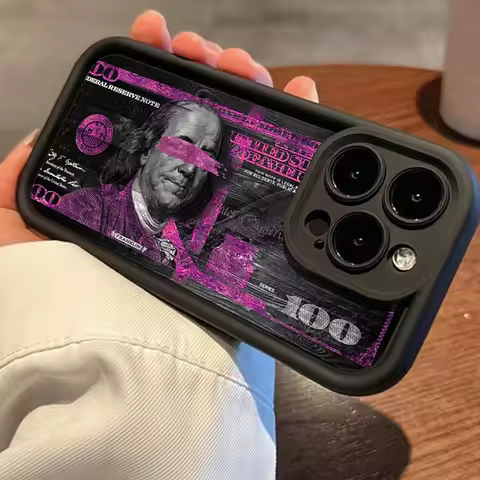 Dollar Bill graphic phone case for iPhone 16 15 14 13 12 11 x XR Xs SE2 SE 8 7 plus pro Max mini sil